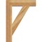 Ekena Millwork Traditional Block Rough Sawn Bracket, Western Red Cedar, 4"W x 20"D x 28"H BKT04X20X28TRA05RWR - alternate 3